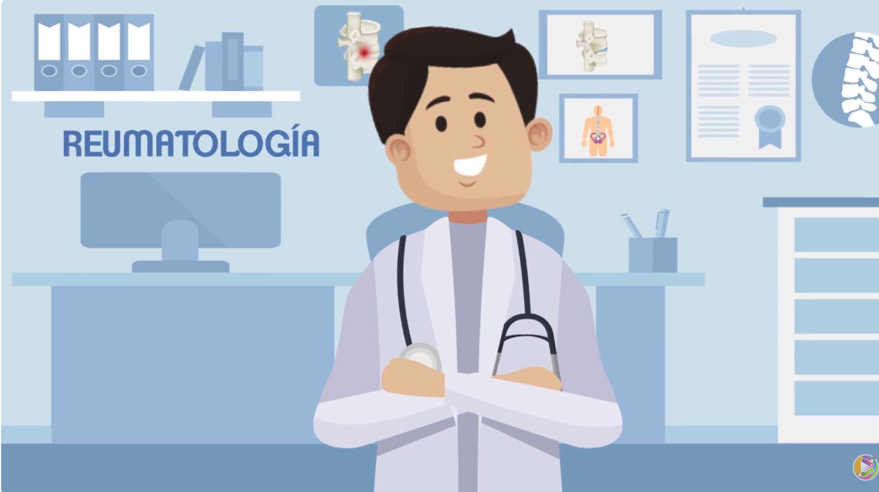 Vídeo animado sobre espondilitis anquilosante